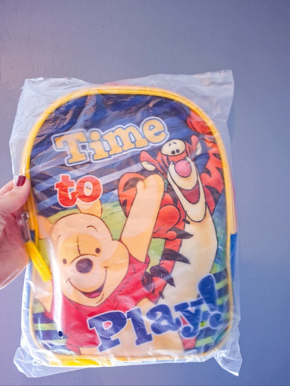 Yellow Winnie the Pooh Kids Backpack – Time to Play Design